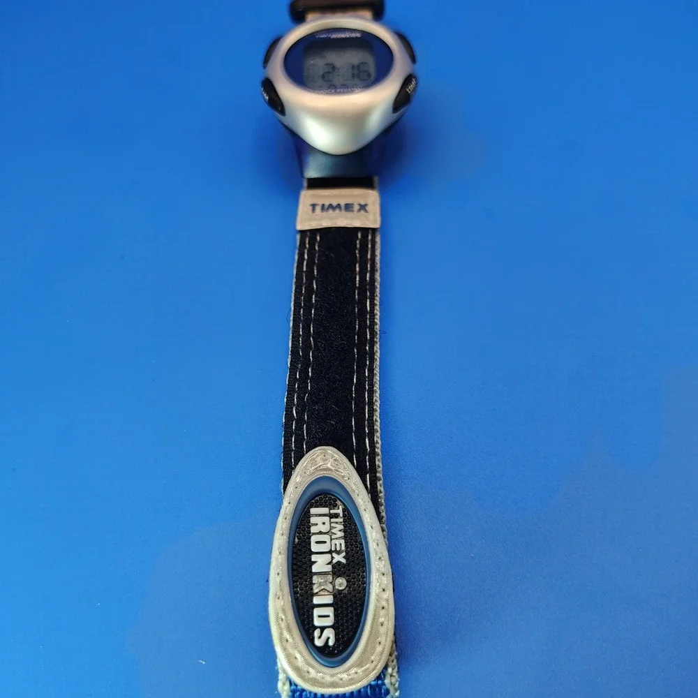Vintage 1998 Timex Iron Kids Triathlon 43mm Watch Animated‎ Icons New In Box